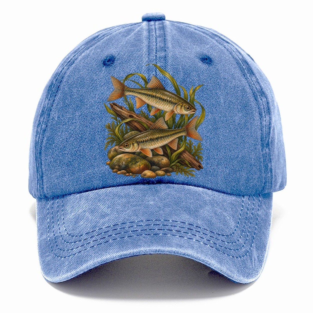 Chub Minnow Plate Fishing Club Classic Cap – Summer Sky