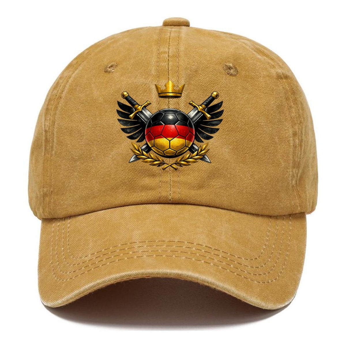 German Flag Soccer Ball Crest Classic Cap – Golden Harvest