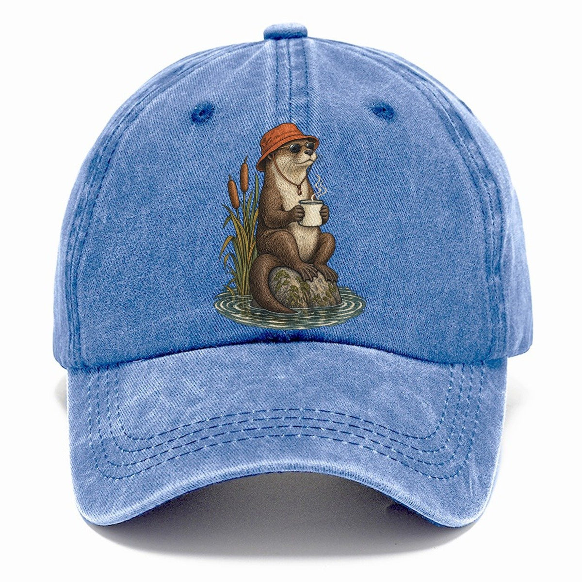 Otter Coffee Break Slow Camp Club Classic Cap – Summer Sky