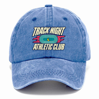 Track Night Athletic Club 90S Running Clubs Classic Cap – Summer Sky