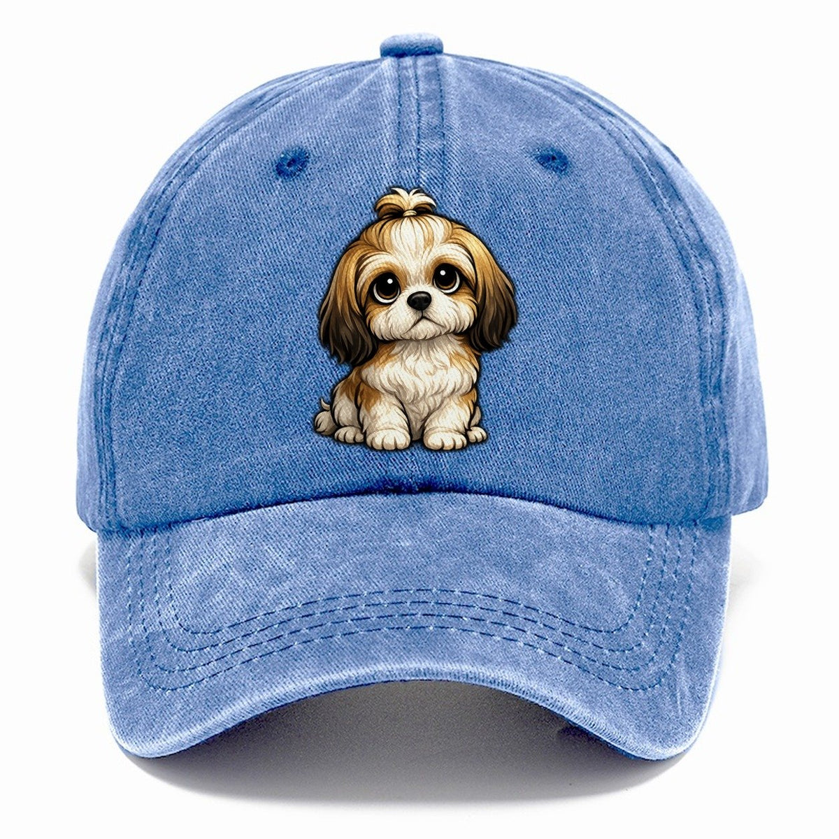 Shih Tzu Sitting Sweetheart Classic Cap – Summer Sky