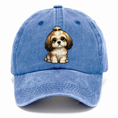 Shih Tzu Sitting Sweetheart Classic Cap – Summer Sky