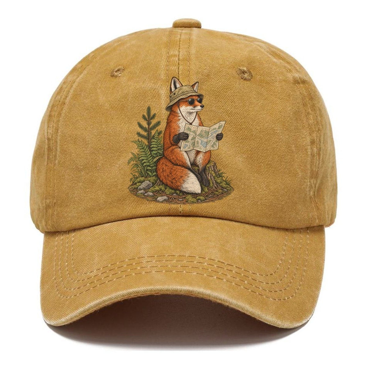 Fox Trail Map Slow Camp Club Classic Cap – Golden Harvest