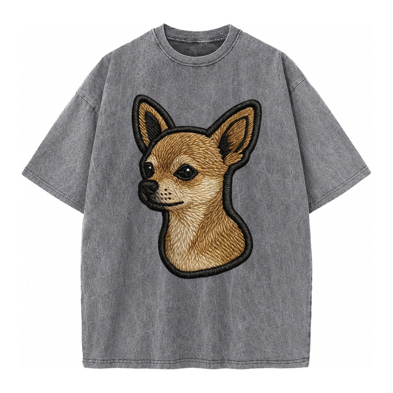 Chihuahua Logo Vintage T-shirt – Grey