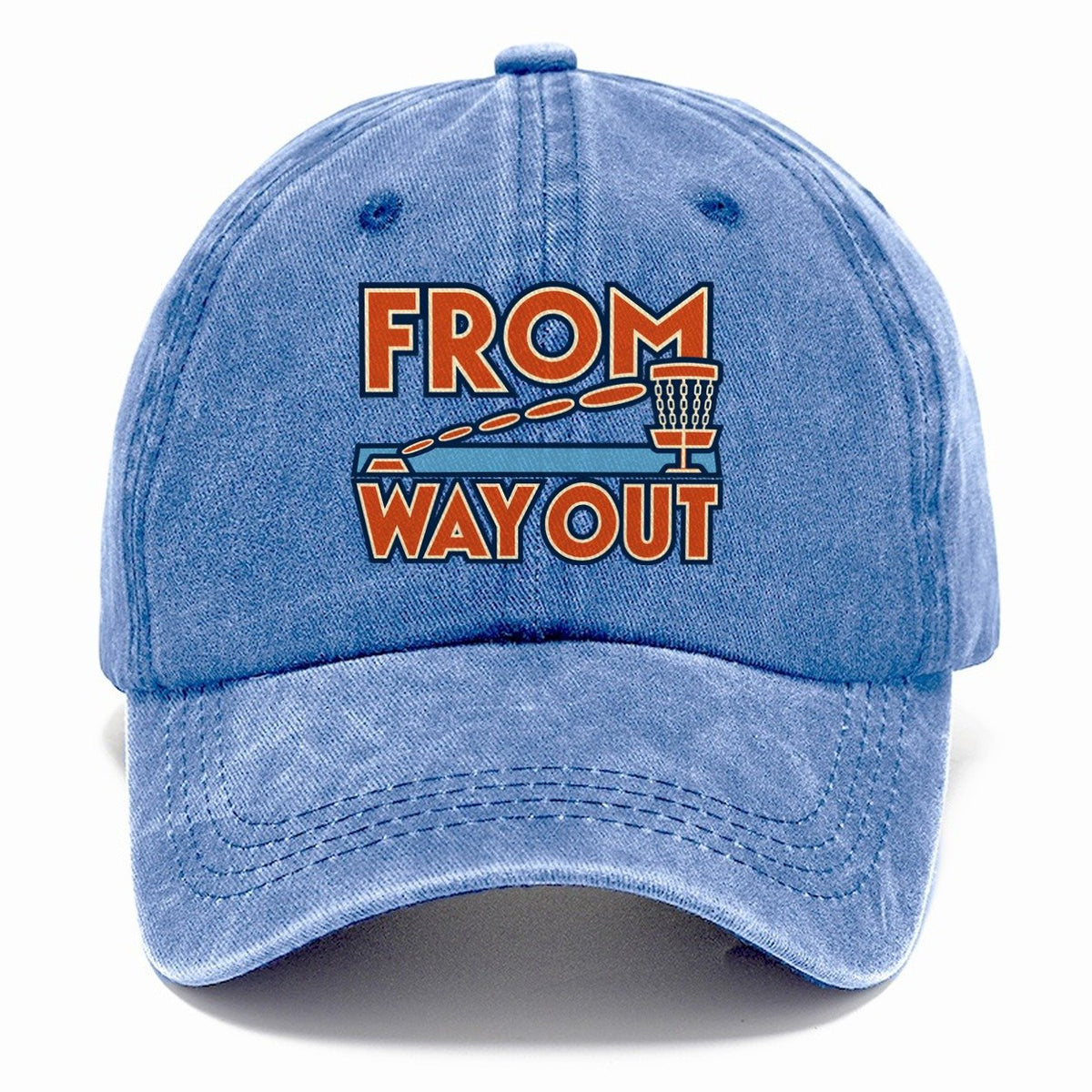 From Way Out Disc Golf Classic Cap – Summer Sky