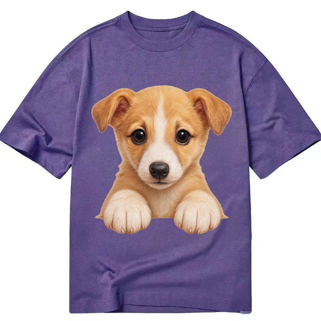 Whippet Fawn Colored Design Classic T-shirt – Purple