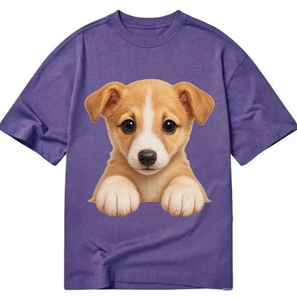 Whippet Fawn Colored Design Classic T-shirt – Purple