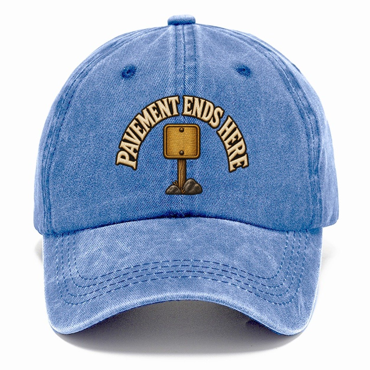 Pavement Ends Here Off Roading And Overlanding Classic Cap – Summer Sky