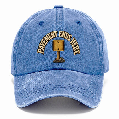 Pavement Ends Here Off Roading And Overlanding Classic Cap – Summer Sky