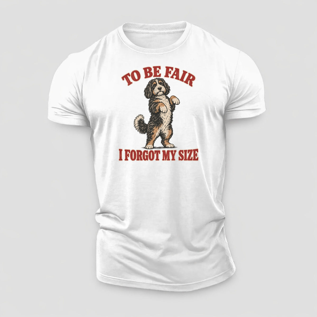 Bernedoodle Dog Declarations Cotton T-Shirt – White