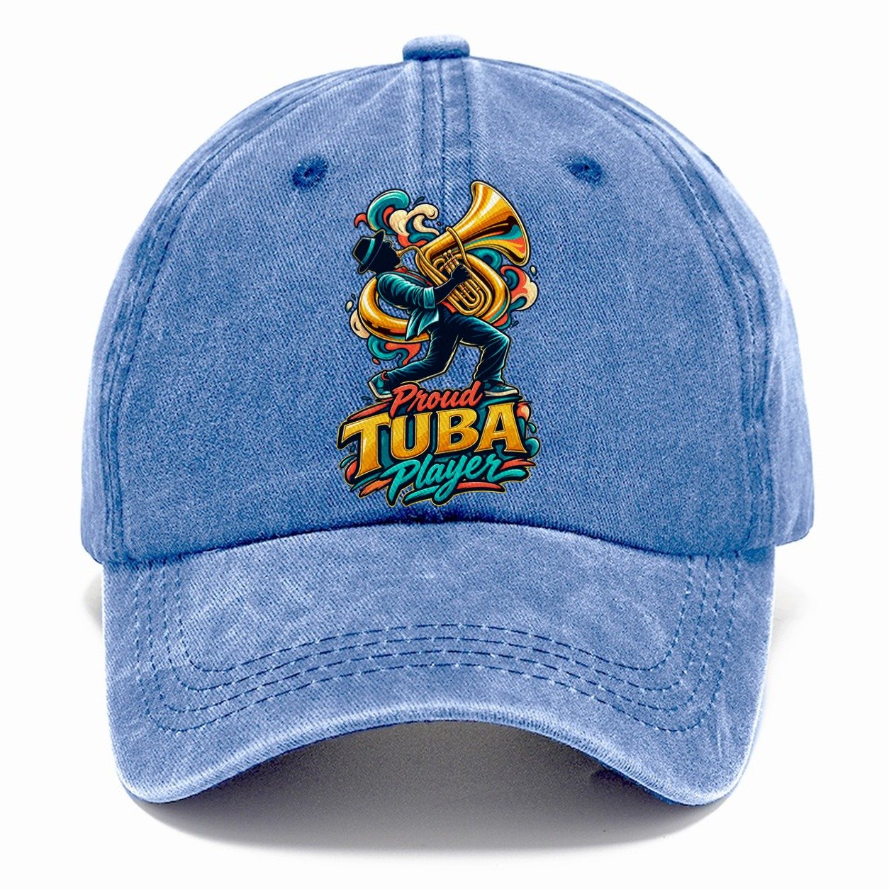 Proud Tuba Player Music Instruments Classic Cap – Summer Sky