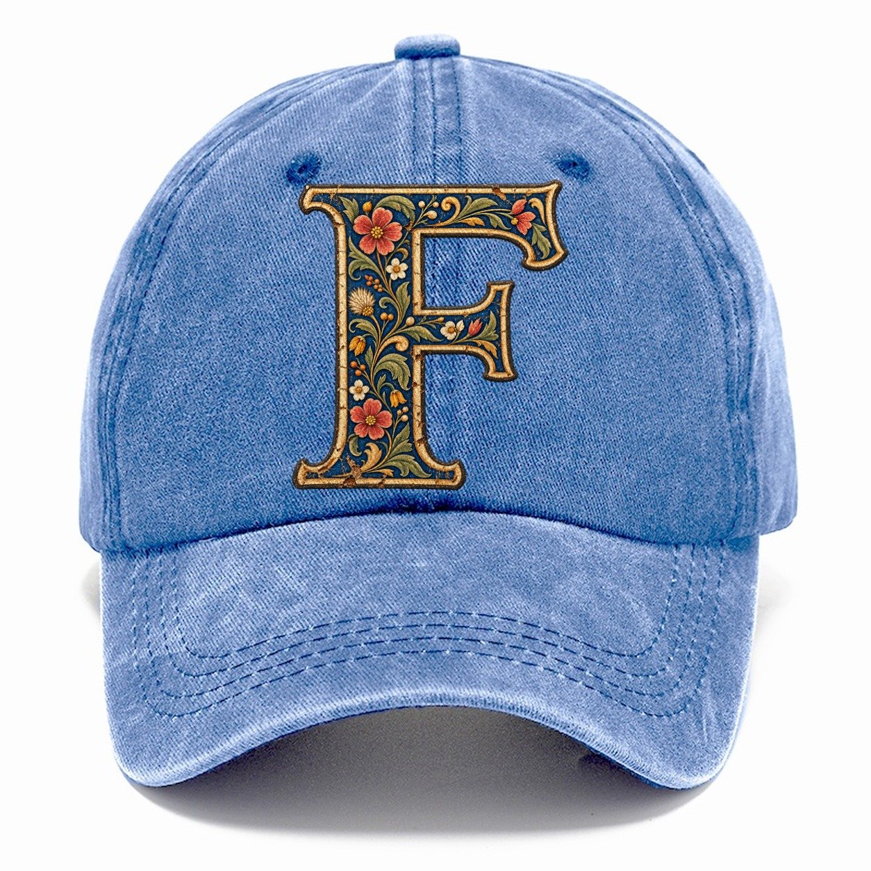 Wildflower F Monogram Classic Cap – Summer Sky