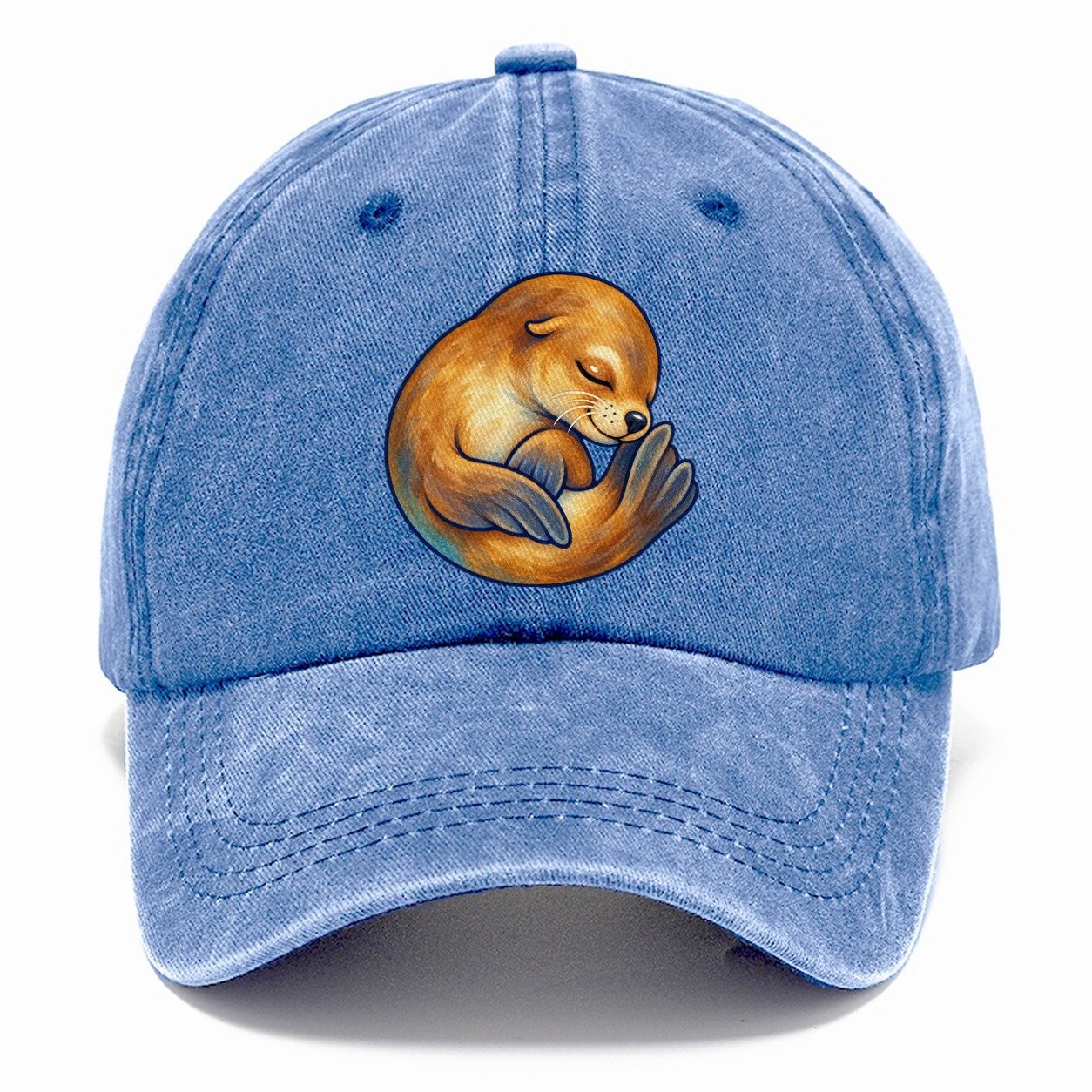 Sea Lion Curled Nap Sea Sprite Classic Cap – Summer Sky