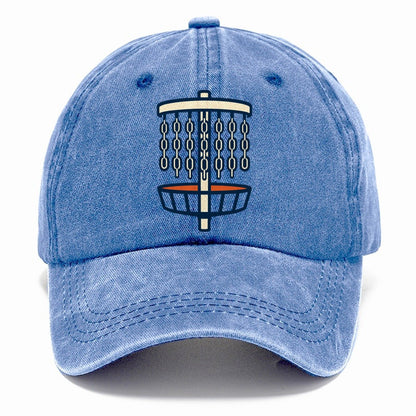 Chain Link Silhouette Disc Golf Classic Cap – Summer Sky