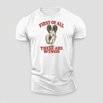 Papillon Dog Declarations Cotton T-Shirt – White