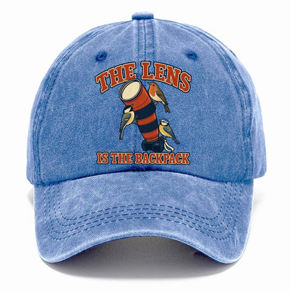The Lens Is The Backpack Birdwatching Classic Cap – Summer Sky