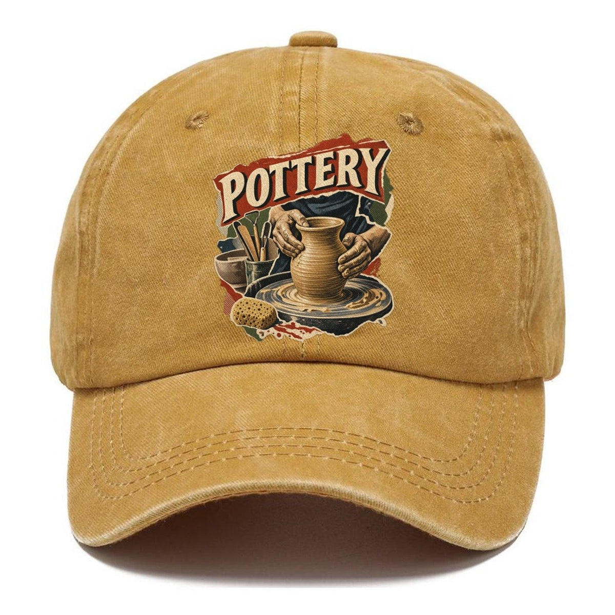 Pottery Hands on Wheel Classic Cap – Golden Harvest