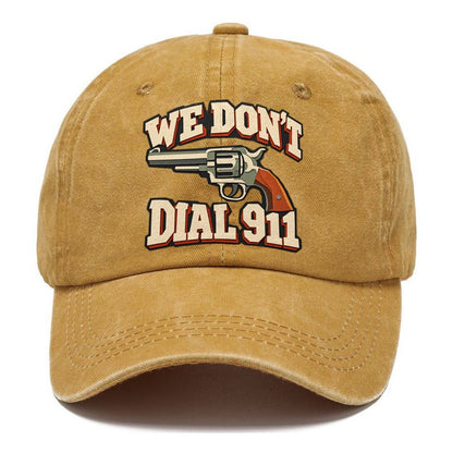 Layered Paper Cut We Don't Dial 911 Classic Cap – Golden Harvest
