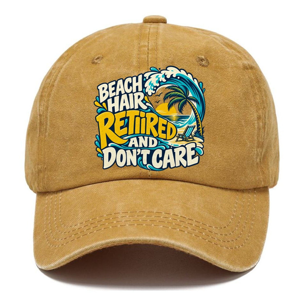 Beach Hair Retired And Don't Care Coastal Living Classic Cap – Golden Harvest