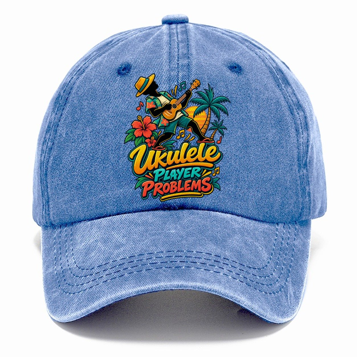 Ukulele Player Problems Music Instruments Classic Cap – Summer Sky