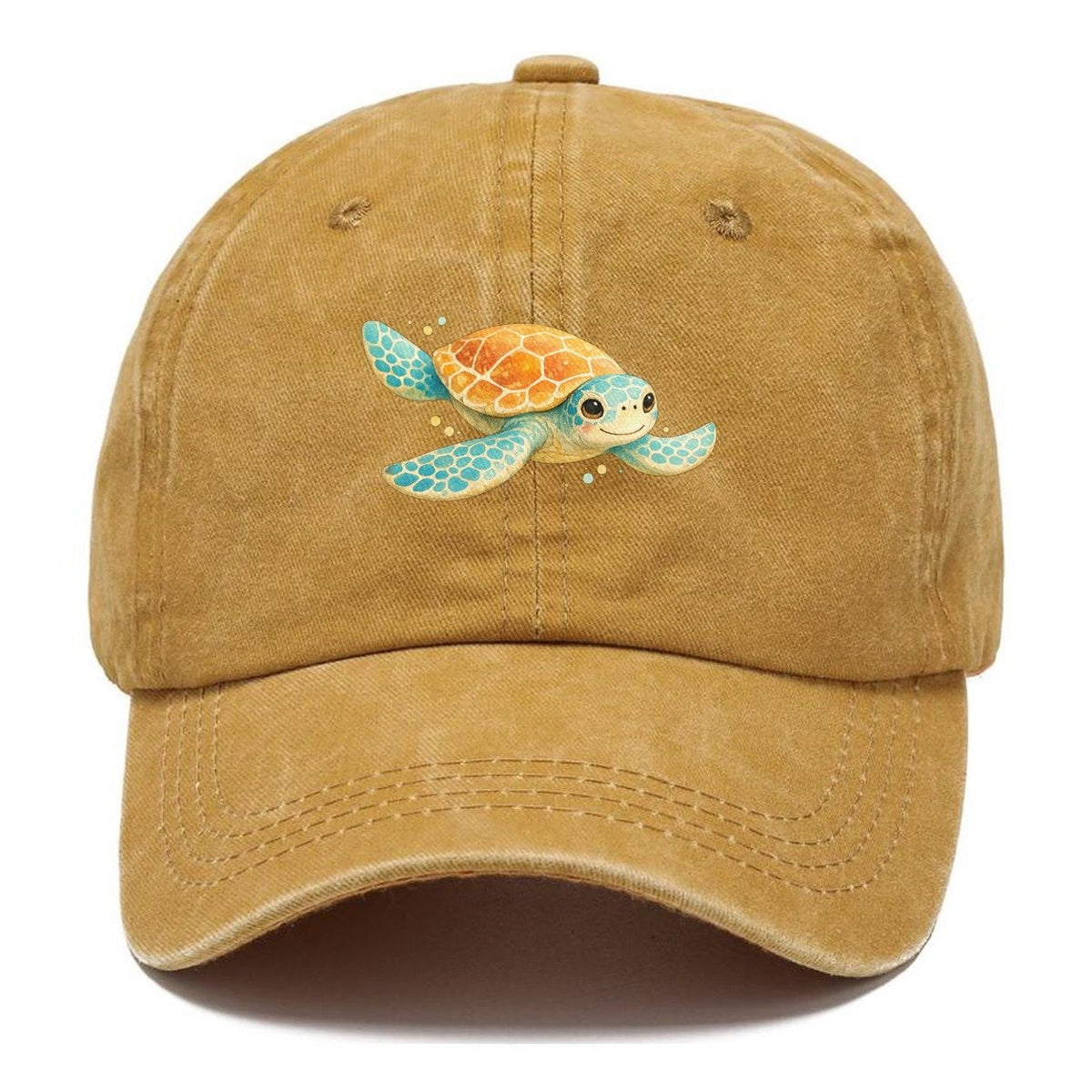 Watercolor Sea Turtle Classic Cap – Golden Harvest