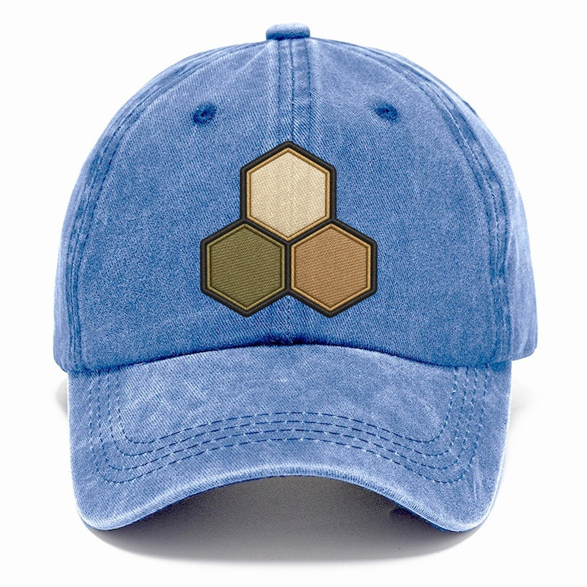 Three Hexagonal Tiles Clustered Board Games Classic Cap – Summer Sky