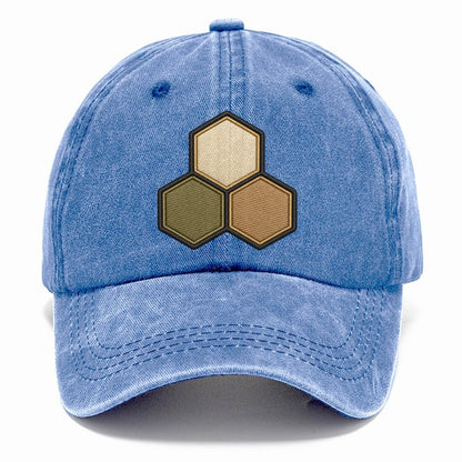 Three Hexagonal Tiles Clustered Board Games Classic Cap – Summer Sky