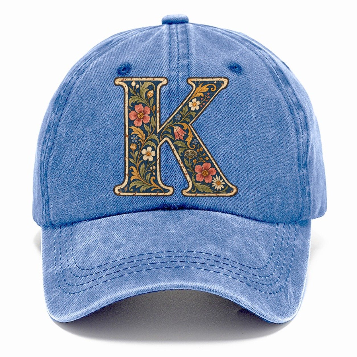 Wildflower K Monogram Classic Cap – Summer Sky