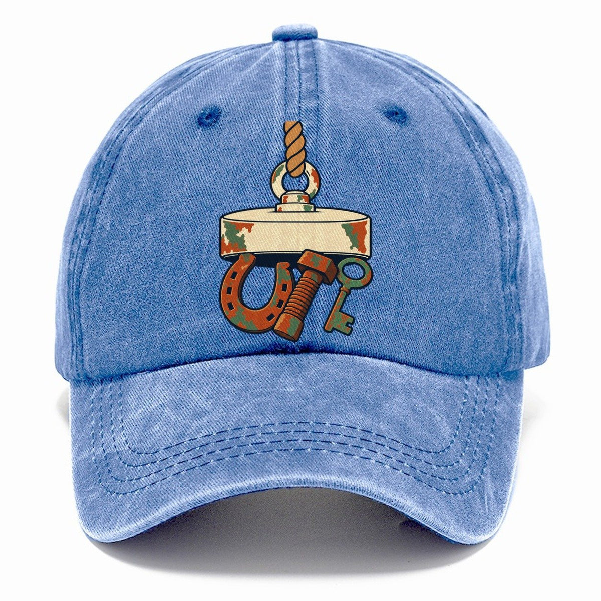 What The Rope Brought Up Treasure Hunting Classic Cap – Summer Sky