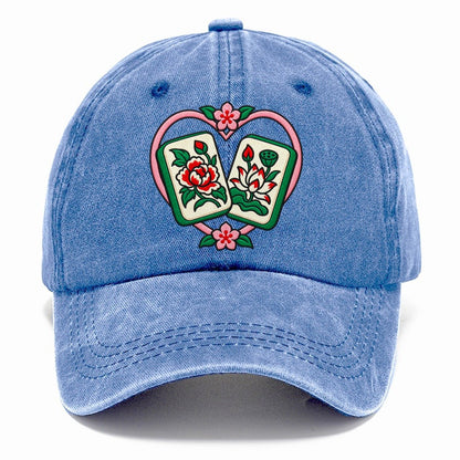 Lucky Pair Mahjong Game Night Classic Cap – Summer Sky