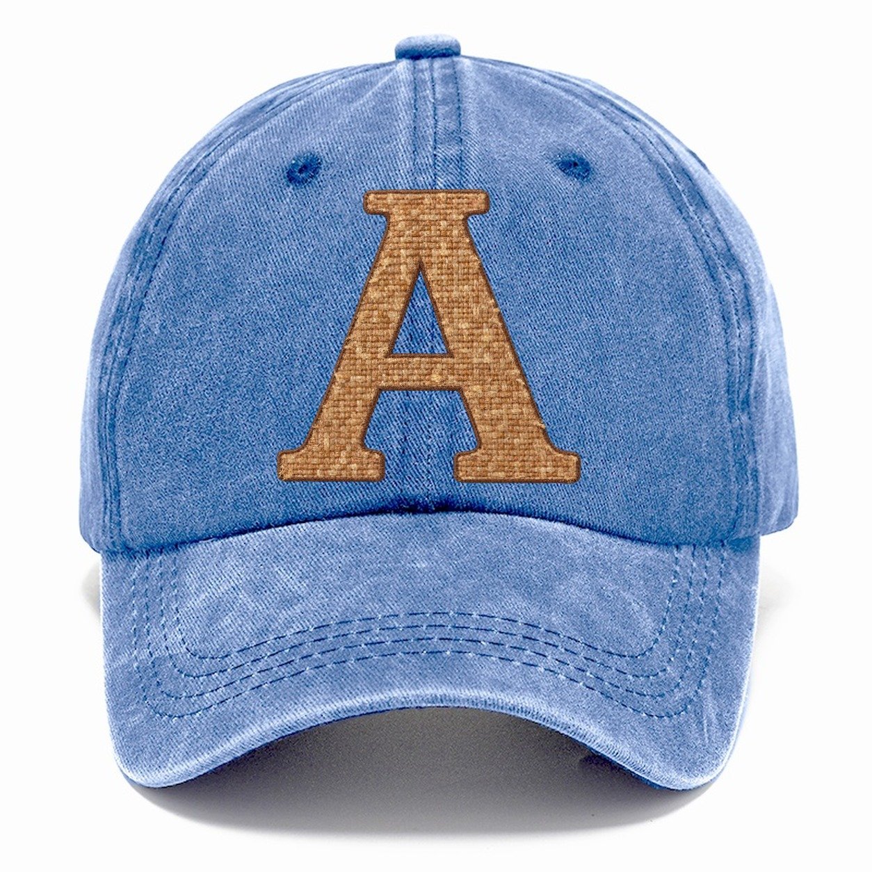 Woven Tweed A Monogram Classic Cap – Summer Sky