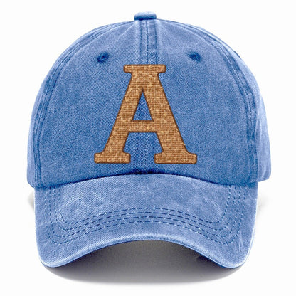 Woven Tweed A Monogram Classic Cap – Summer Sky