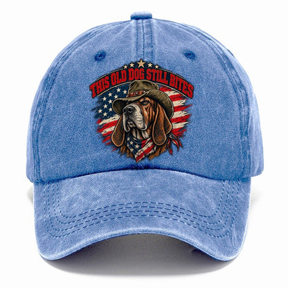 This Old Dog Still Bites Old Man Strong Classic Cap – Summer Sky
