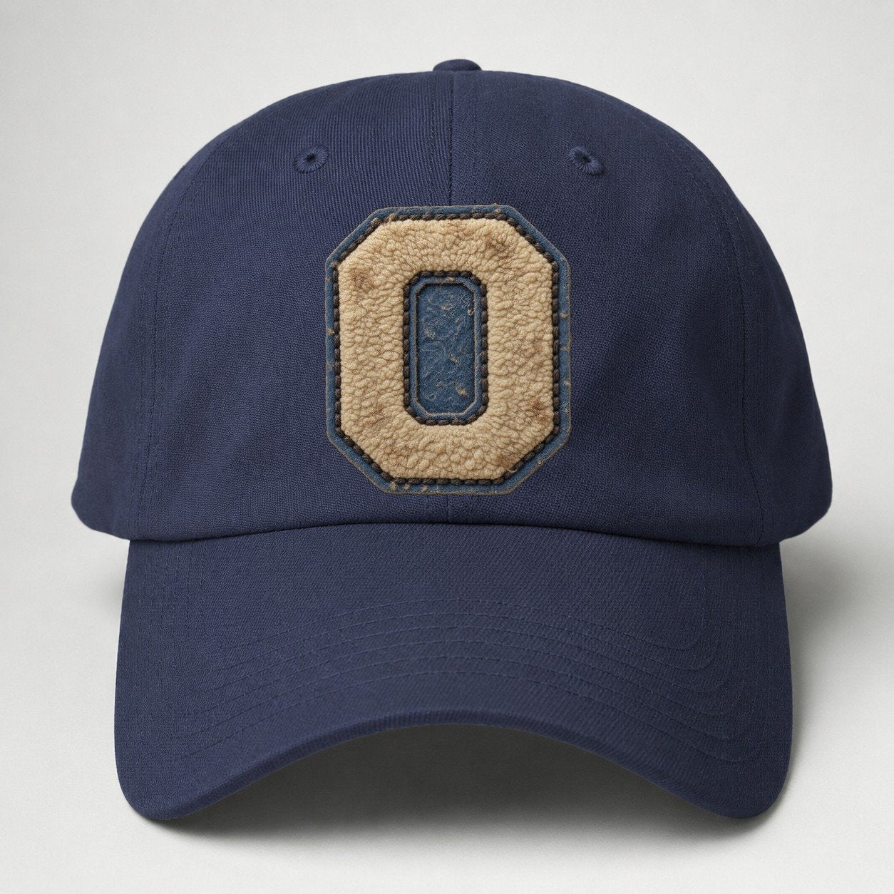 Varsity Chenille O Monogram Baseball Cap – Twilight Navy