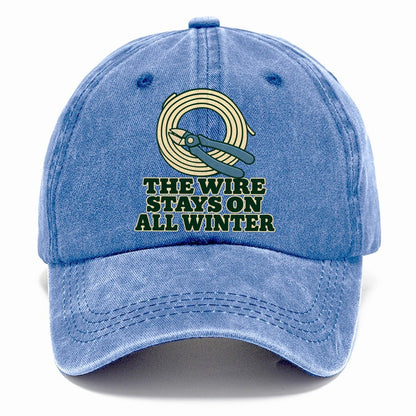 The Wire Stays On All Winter Bonsai Classic Cap – Summer Sky