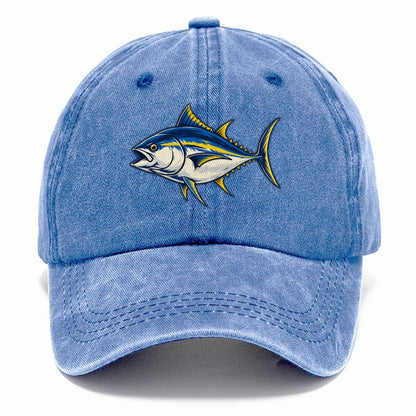 Tuna Silhouette Fishing Elegant Classic Cap – Summer Sky