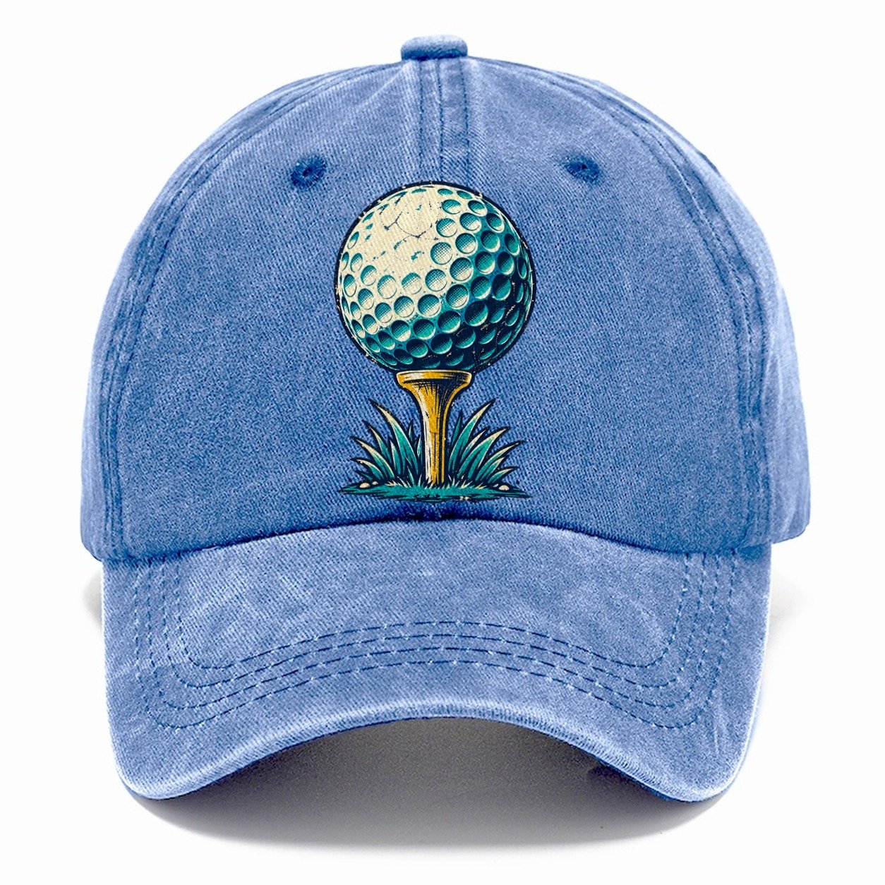 Tee And Ball Mark Golf Life Classic Cap – Summer Sky