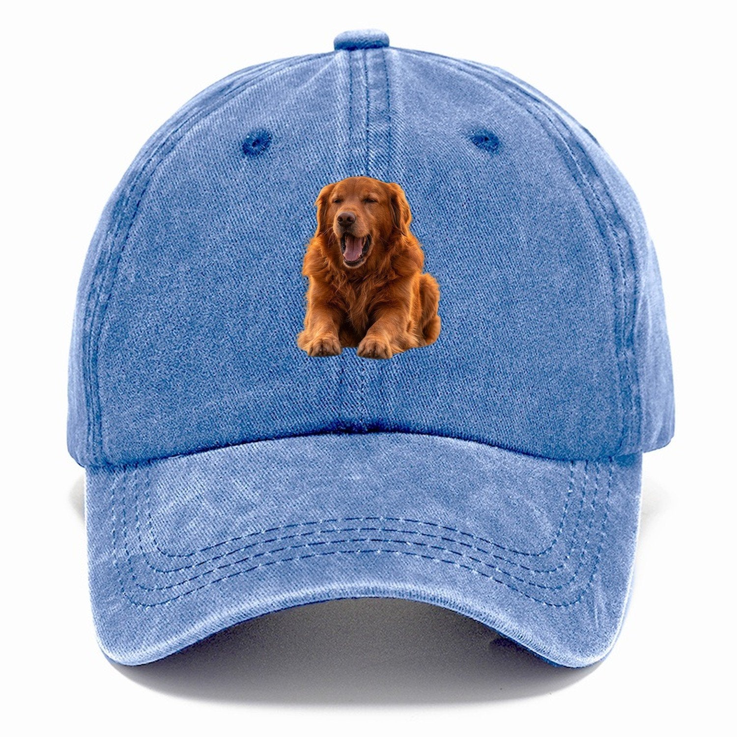 Golden Retriever Yawn Classic Cap – Summer Sky