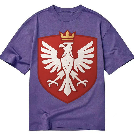 Poland White Eagle Classic T-shirt – Purple