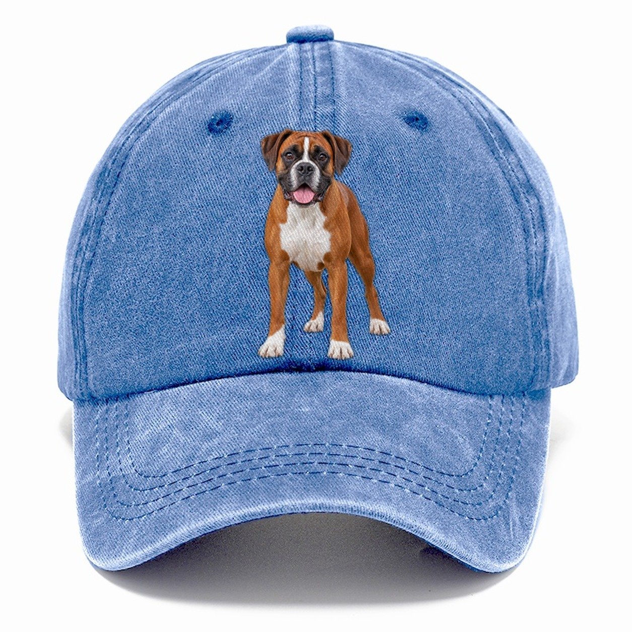Boxer Standing Top Breeds Classic Cap – Summer Sky
