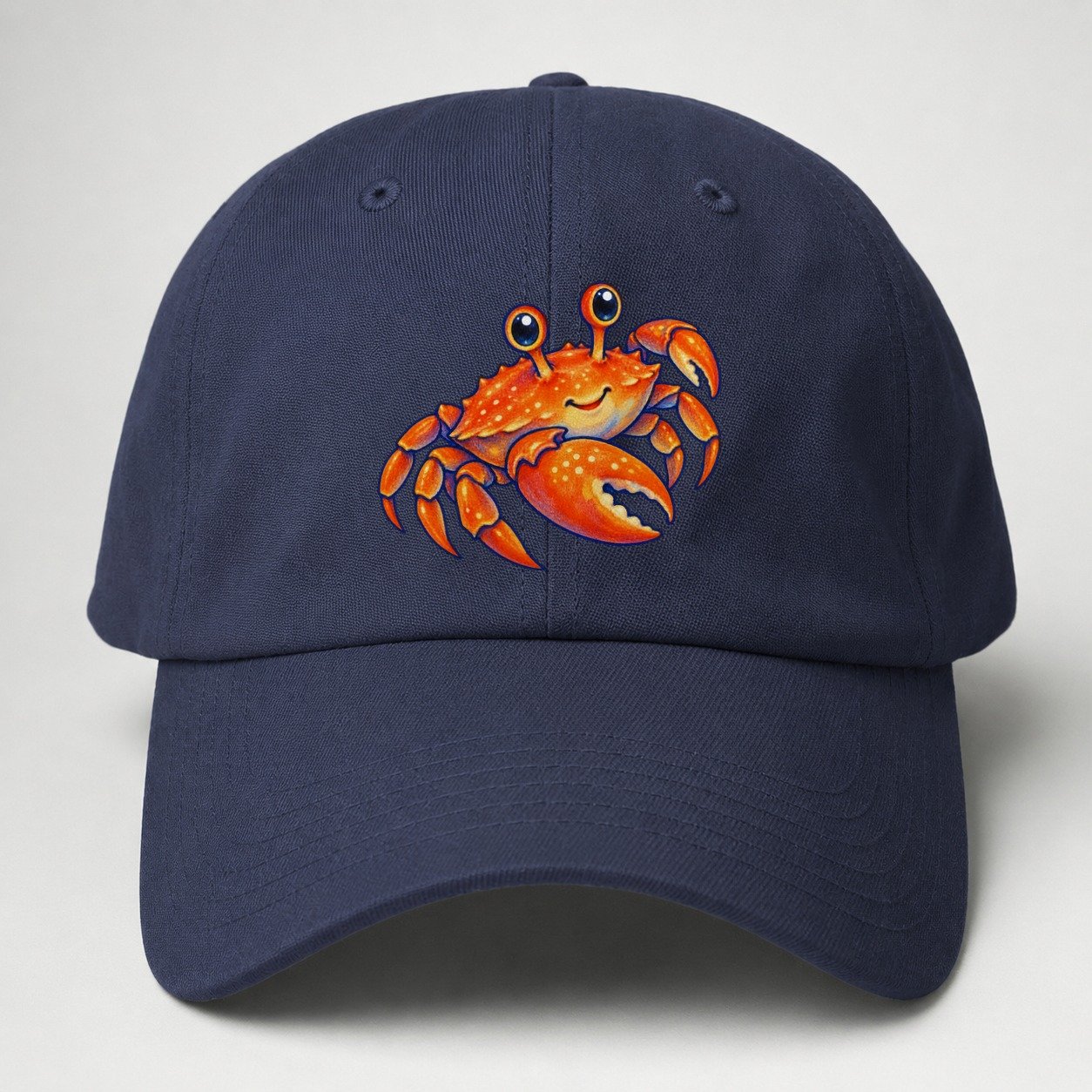 Crab Side Scuttle Sea Sprite Baseball Cap – Twilight Navy