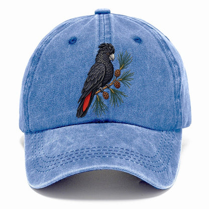 Glossy Black Cockatoo And She Oak Cones Australia Cultural Icons Classic Cap – Summer Sky