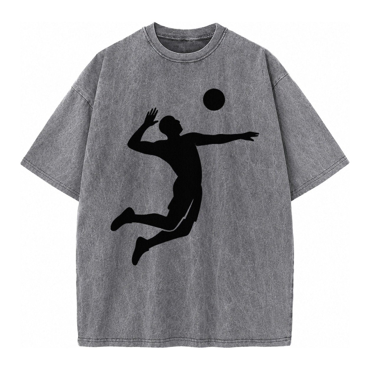 Volleyball Spike Vintage T-shirt – Grey