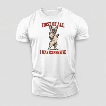 French Bulldog Dog Declarations Cotton T-Shirt – White