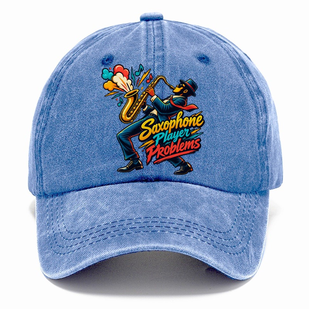 Saxophone Player Problems Music Instruments Classic Cap – Summer Sky