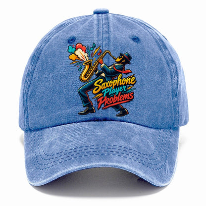 Saxophone Player Problems Music Instruments Classic Cap – Summer Sky