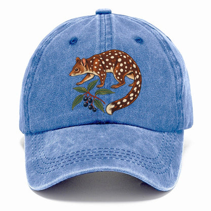 Spotted Tail Quoll And Mountain Pepper Berries Australia Cultural Icons Classic Cap – Summer Sky