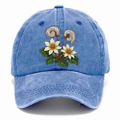 Northwest Territories Mountain Avens Canada Cultural Icons Classic Cap – Summer Sky