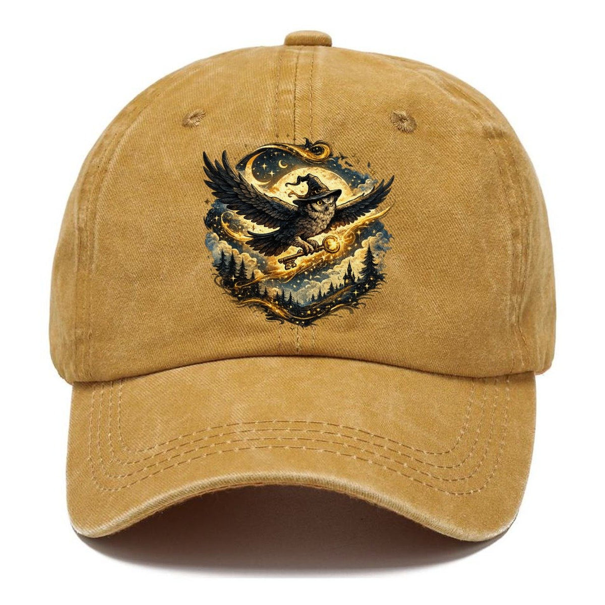 Wizard Owl with Magic Key Under Full Moon Classic Cap – Golden Harvest