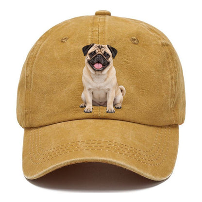 Pug Sitting Top Breeds Classic Cap – Golden Harvest